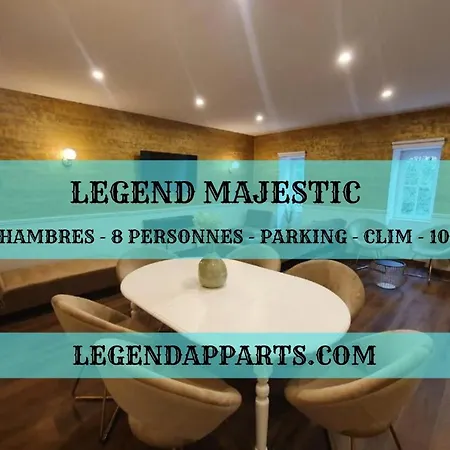 Legend Majestic - 3 Chambres - Parking Prive Gratuit - Centre Ville - Quai De Saone - Gare - Fibre Mâcon Exterior foto
