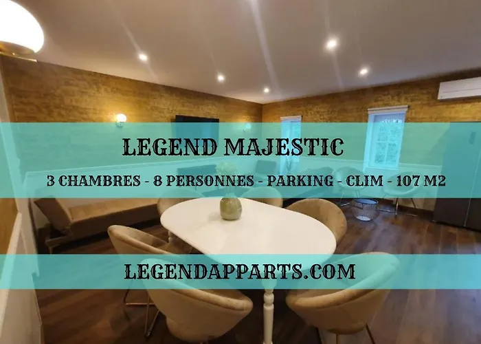 Legend Majestic - 3 Chambres - Parking Prive Gratuit - Centre Ville - Quai De Saone - Gare - Fibre